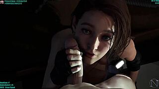 Jill Valentine Interrogates in Resident Evil Parody with Monster Facial