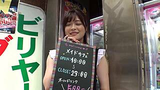 This Japanese babe’s face is unreal, getting pounded doggystyle to first climax! 😳