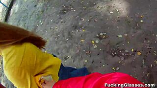 Fucked Emma with glasses on construction site, blowjob and cumshot