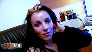 Hot french brunette lou charmelle says, 'fuck my ass hard!'