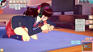 D.Va Gets Fucked in the Room with Deepthroat and Cowgirl Riding