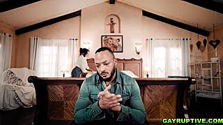 Dillon Diaz explodes cum in intense gay orgy