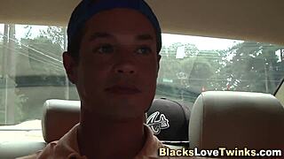 Black Gay Guy Jerks Off in Hot Interracial Threesome with Ebony Amateurs