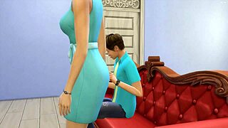 japanese stepmom shares hotel bed with stepson