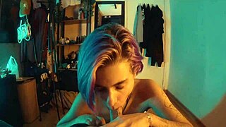 pretty skinny girl gives sloppy blowjob fetish in casual narrative