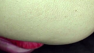 Pretty Indian housewife shows her close-up shaved pussy