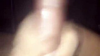 he masturbates his big cock at midnight in this homemade gay video