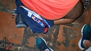 I watch mature guy fuck my boyfriend's ass in shower while kissing me, straight married ending in gay sex.