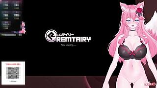 VTuber KanakoVT Catgirl Pepek Digoda Guna Tanpa Henti Rintih Kuat ASMR