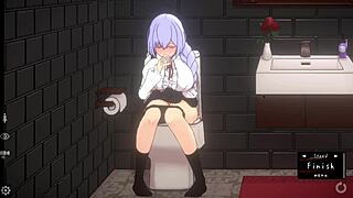 just chilling with some wild fun on the sofa and in the toilet doll room