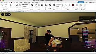 Creampie on angel’s ass and face in Roblox porn