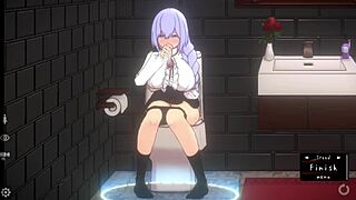 just chilling with some wild fun on the sofa and in the toilet doll room