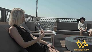 Sky Pierce, how could you resist that huge cock as a petite blonde housewife on PsychoPorn Net?