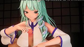 sanae gives me a big tit paizuri in 3d 😍