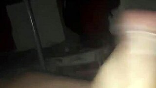 he masturbates his big cock at midnight in this homemade gay video