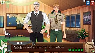 Game Friends Camp Ep 9 - Juicy Blowjob to Natsumi Russian Voice.