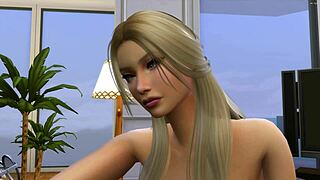 colleagues explore bodies curiously in 3d anime