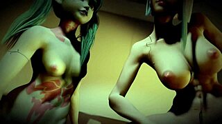 3D porn game with beautiful women and toys