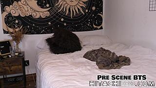 Nicole Luva relaxes in bed before sleep