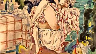 vintage erotic illustration from a classic collection