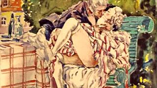 vintage erotic illustration from a classic collection