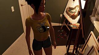 She eats my cum at the house party game