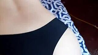 Intimate Latina babe shares daily routine in her room