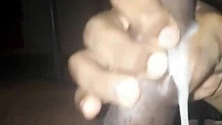 he masturbates his big cock at midnight in this homemade gay video