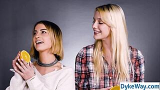 True Lesbian Experiment With Kissing And Sex