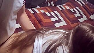 Skinny Mexican teen gets her holes filled with cum
