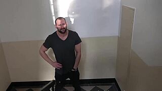 Stairway to an epic blowjob, can’t believe this happened! 😍