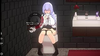 just chilling with some wild fun on the sofa and in the toilet doll room