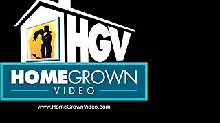 Naturally Busty Blonde Films First Amateur Video with Cunilingus and Pussy Licking