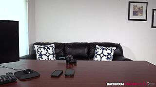 Newbie Nadiya goes naked for first anal and porn in fake BRCC casting interview