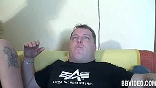 German Blonde Milf Gets Fucked in Bisexual Threesome with Gay Action