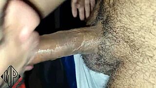 I watch mature guy fuck my boyfriend's ass in shower while kissing me, straight married ending in gay sex.