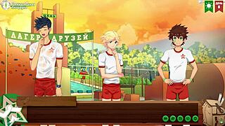 Game Friends Camp Ep 9 - Juicy Blowjob to Natsumi Russian Voice.