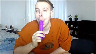 pov twink sucking cock deepthroat in gay scene