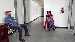 Milf Gags on Jizz in Doctor’s Waiting Room 😮