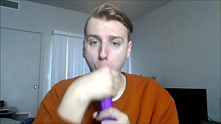 pov twink sucking cock deepthroat in gay scene