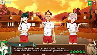 Game Friends Camp Ep 9 - Juicy Blowjob to Natsumi Russian Voice.