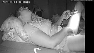 Busty Bitch Makes Screaming Video for Girlfriend on Hidden Cam Spy