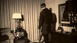 Uncover a rare vintage interracial threesome with raw, untamed group action.