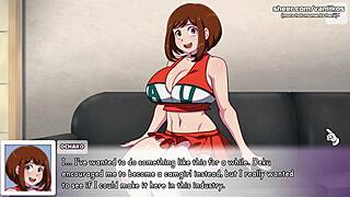 my hero academia ochako uraraka gets her tight little 18+ pussy and ass fucked hard in anime hentai game waifuhub part 5.