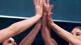 Girlsway - Gabbie Carter's Big Naturals Spark Steamy Pillow Fight with Emma Hix and Eliza Ibarra