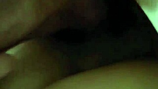 Young wife with natural boobs sucking and fucking for cash