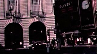 Black on black vintage scene