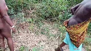 Hot ebony bbw gets fucked on bicycle outdoors