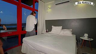 Hot brunette calls maintenance technician for anal sex - Ana Rothbard