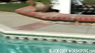 Two Huge Black Cocks Tear My Holes Up